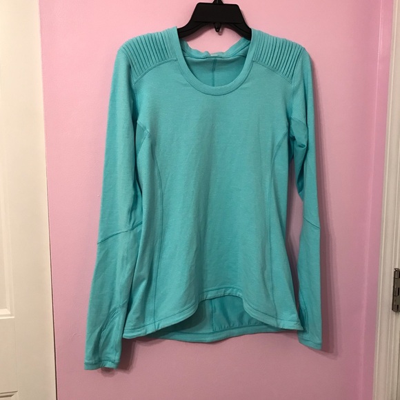 Lululemon Tonka stripe star runner angel blue top size 10 - Picture 1 of 6